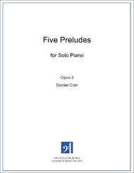 Five Preludes for Solo Piano piano sheet music cover Thumbnail